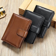 WESTAL Leather Wallet Men's Multi-Function Card Bag Short Money Clip Layer Cowhi