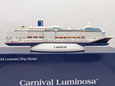New Carnival Luminosa 10” Cruise Ship Model Onboard Exclusive Rare Collectible - Image 1 of 4