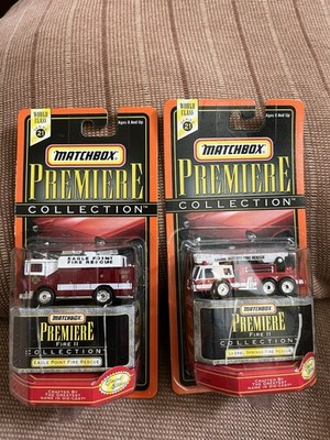Matchbox Lot of 2 Premiere Collection World Class Series 21 Fire II Fire Rescue