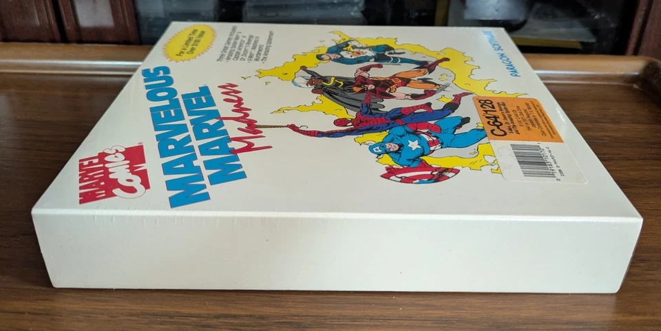 NEW Marvelous Marvel Madness Factory SEALED BIG BOX Paragon Commodore 64 128 C64 - Image 3 of 4