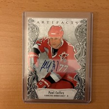 2025-26 Upper Deck Artifacts Black Auto Paul Coffey 1/5 Carolina Hurricanes NHL