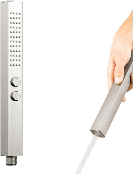 Duschkopf Wassersparend Dual Function Mode Handbrause Stabhandbrause Mit Anti-Ka-image