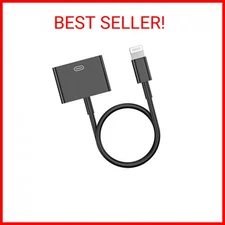 Lightning to 30 Pin Adapter for iPhone, [Apple MFi Certified] 8-Pin to 30-Pin Fe