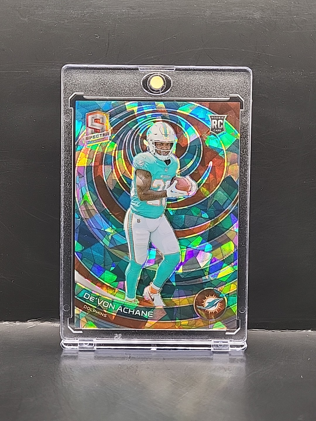 2023 Panini Spectra - De'von Achane #160 Astral RC #d/40 Dolphins