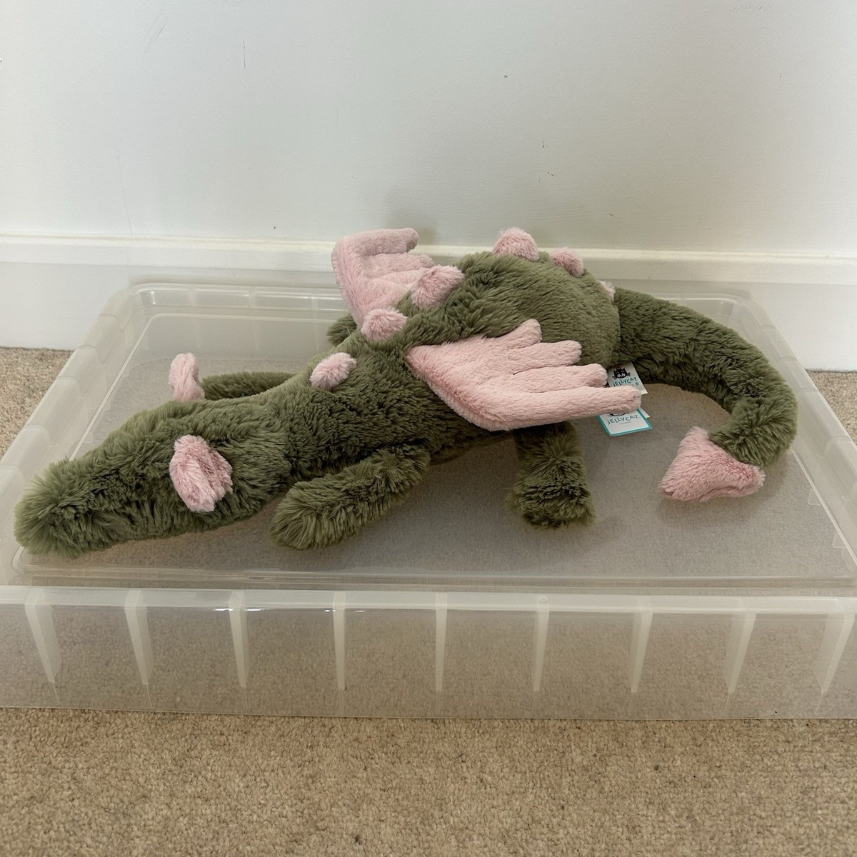 Jellycat Malachy Dragon Large - RARE - BNWT - Free Tracked
