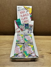 1991 PACIFIC NFL Pro Football Player Flash Cards Box of  34 CT Sealed Packs, New