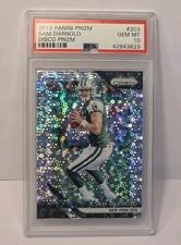 2018 Panini Prizm Sam Darnold Rookie Card Disco Prizm #203 PSA 10. rookie card picture