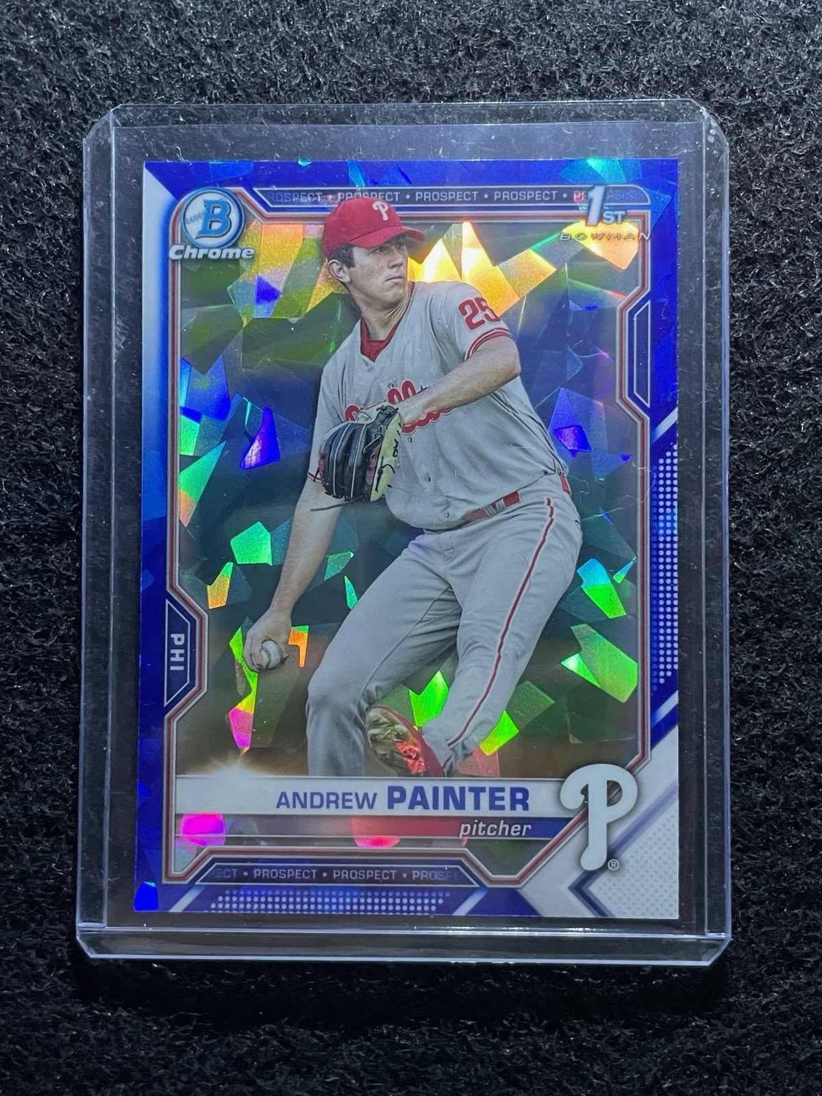 2021 Bowman Draft Chrome Sapphire Edition #BDC10 Andrew Painter Rookie