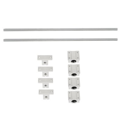 2pcs 8x350mm Linear Shafts with 4 SCS8UU Bearings & 4 SK8 Supports