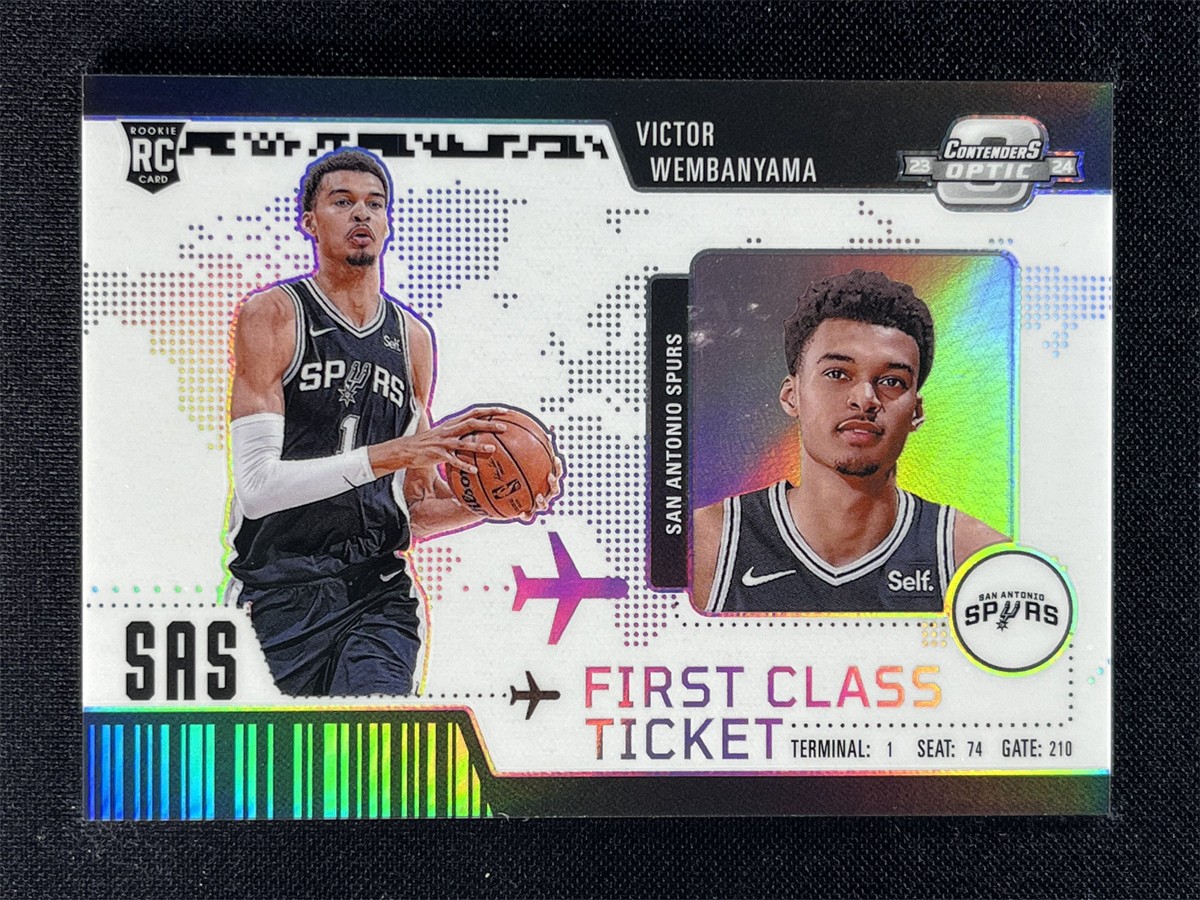 2023-24 Contenders Optic Victor Wembanyama #2 Silver First Class Ticket RC