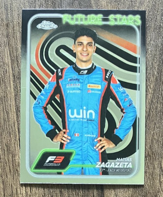 Matias Zagazeta Portrait #60 Jenzer - 2024 Topps Chrome Formula 1 F1 F3 - CLEAN