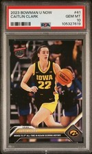 Caitlin Clark 2023 Bowman U Now #41 PSA GEM Mint 10 Indiana Fever Iowa WNBA