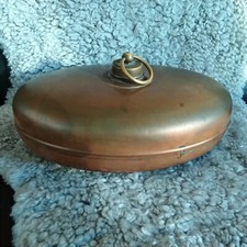 Alte Kupfer-Wärmflasche