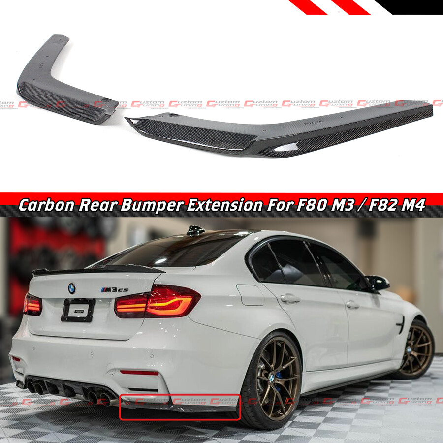 For 15-2020 BMW F80 M3 F82 F83 M4 Carbon Fiber Rear Bumper Side