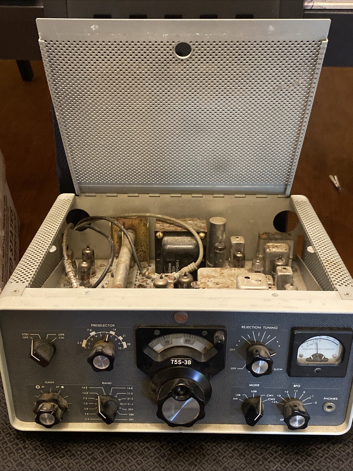 Collins 75S-3B Ham Radio Receiver vacuum tube— UNTESTED FOR PARTS !!!