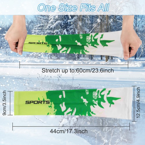 1 Pair Cooling Arm Sleeves Cover UV Sun Protection Outdoor Sports Basketball USA - Picture 22 of 48