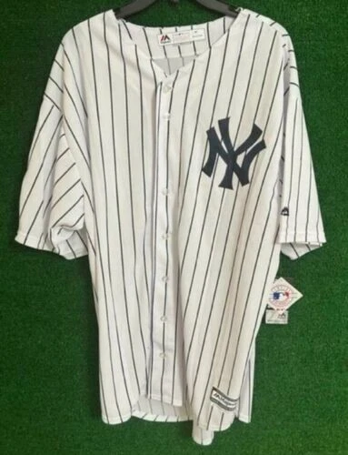 New York Yankees Derek Jeter The Captain Patch Majestic Jersey NWT Size 2XT  RARE