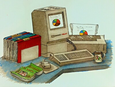 Bailey Tidwell Limited Art Print 420 / 1200 Apple Computer ''A Real Operation'' 