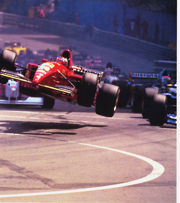1995 Vintage Print Ferrari Formula 1 Jean Alesi Martin Brundle Equipe Ligier
