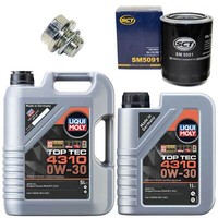 MotoröL Filter Set 4310 0W-30 Liqui Moly 6 Liter + Schraube FüR Mitsubishi L200