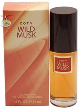 COTY WILD MUSK BY COTY 1.5 OZ /44 ML COLOGINE SPRAY FOR WOMEN NEW IN BOX