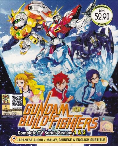 Gundam Build Fighters Season 1-2 Japanese Anime DVD English Subtitle Free Ship - Afbeelding 1 van 7