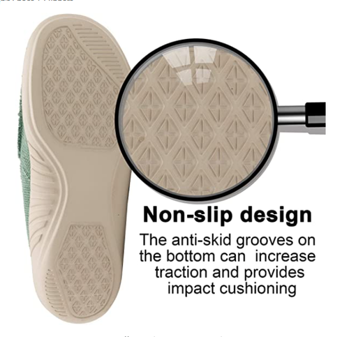 Men's Casual Slippers with Arch Support - Canvas House Loafers Slippers UK 11.5 - Picture 5 of 7
