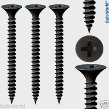 ZINC, BLACK DRYWALL, COARSE, FINE, SELF TAPPING, PLASTERBOARD SCREWS STUDDING