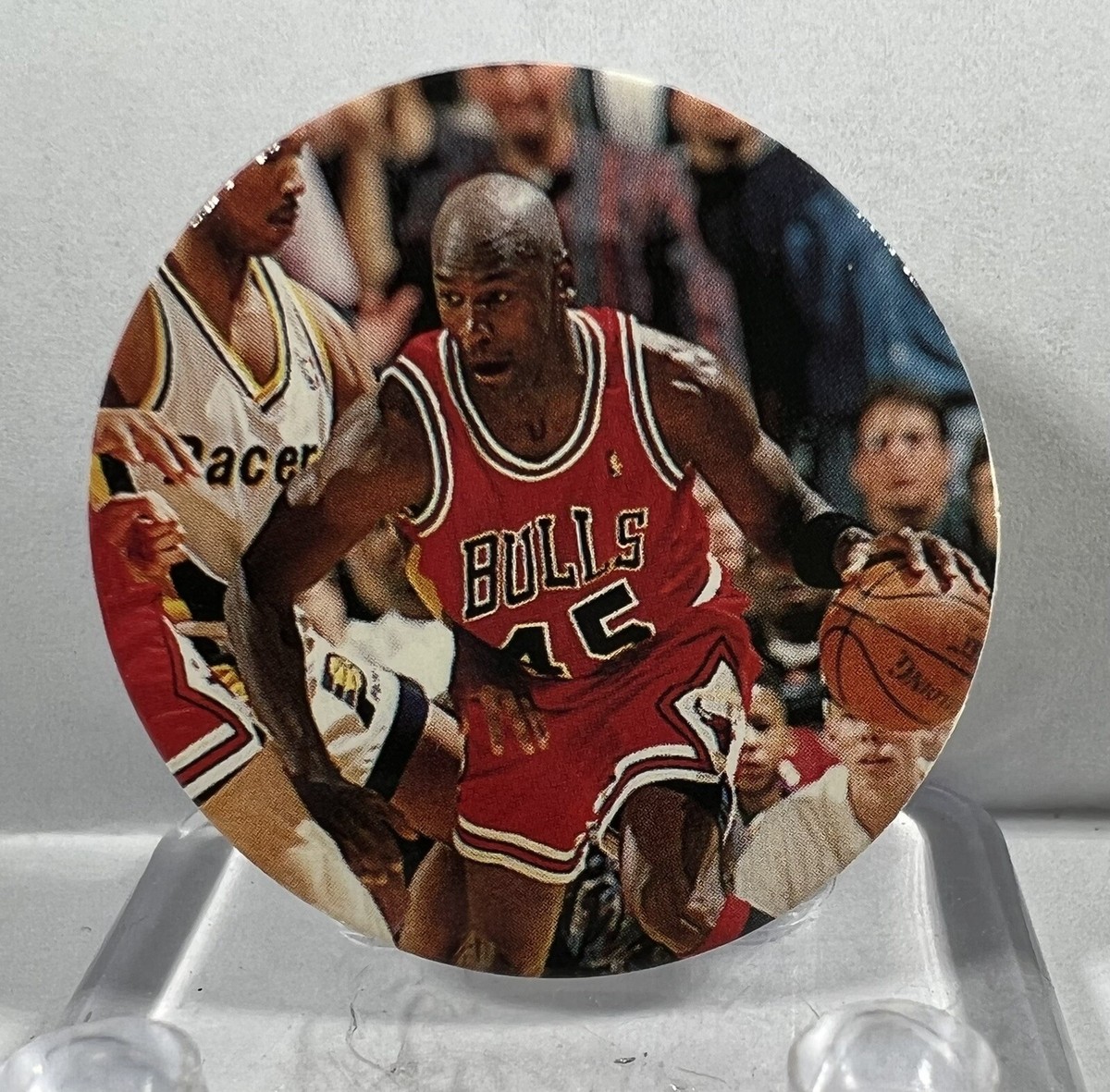 🔥1995 Upper Deck Milk Cap Pog #S29 Michael Jordan ~ TOO COOL MJ