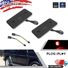 Smoked Red Rear Side Marker Indicator Lights For 2002-2014 Mercedes-Benz G-Class