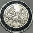 Swiss of America Collectible Rare Coin 1 Troy Oz .999 Fine Silver￼ Medal Round
