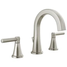 Delta 35891LFSP Becker Dual Handle Bathroom Faucet- Silver - Free Shipping in US