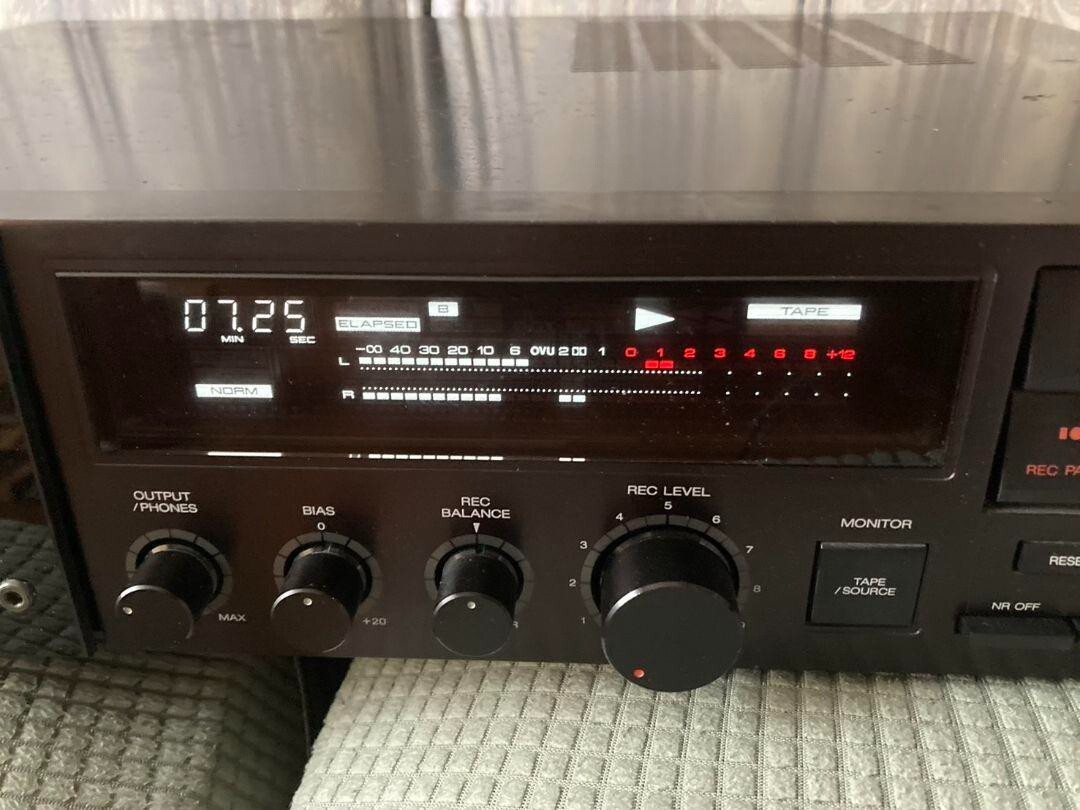 AKAI GX-73 3-Head Stereo Cassette Deck Black 100v Working Japan | eBay 