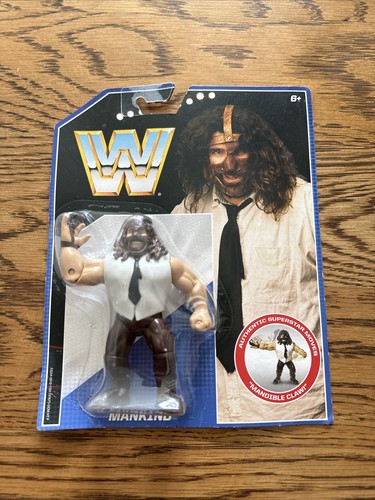MANKIND 4.5 Wrestling Figure 2017 Mattel WWE Retro...