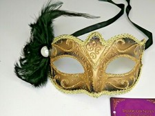 BLACK Feathers Mask of Masquerade - Venetian Costume Party Ball cosplay BN 104