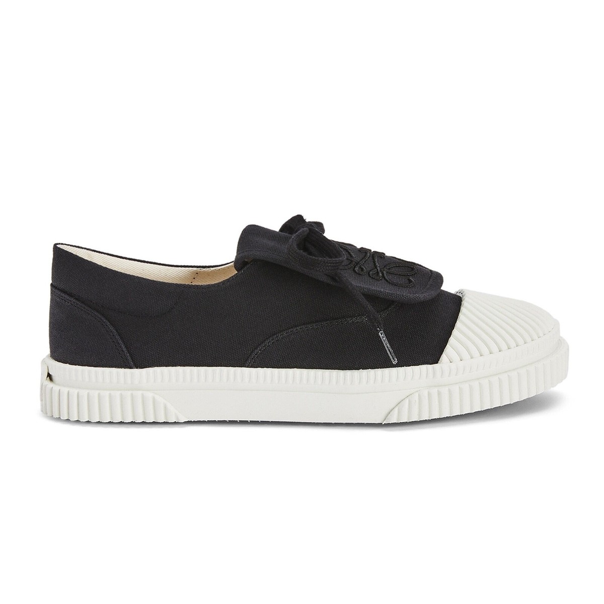 (W) Loewe Anagram Flap Sneakers in Canvas ★ 送料・関税込 LOEWE Anagram Flap Sneakers in Black Canvas Size EU 40 / US