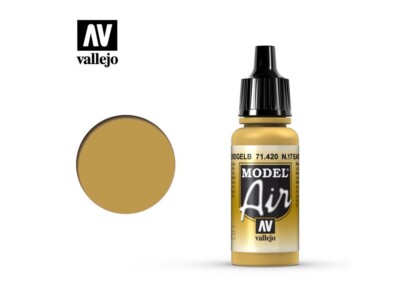 Vallejo Model Air: N.17 Earth Yellow - Acrylfarbe Flasche 17ml VAL71.420