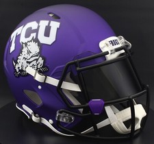 TCU HORNED FROGS NCAA Riddell Speed Full Size AUTHENTIC Football Helmet