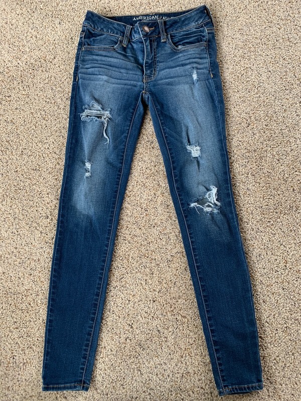 American Eagle Super Super Stretch Jeggings - Denim - Jeans - Size 2 Regular