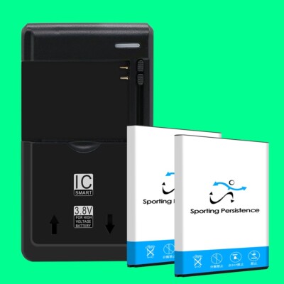 Boosting AA Grade 2x 1950mAh Battery Charger for TCL Flip 4056L U.S. Cellular