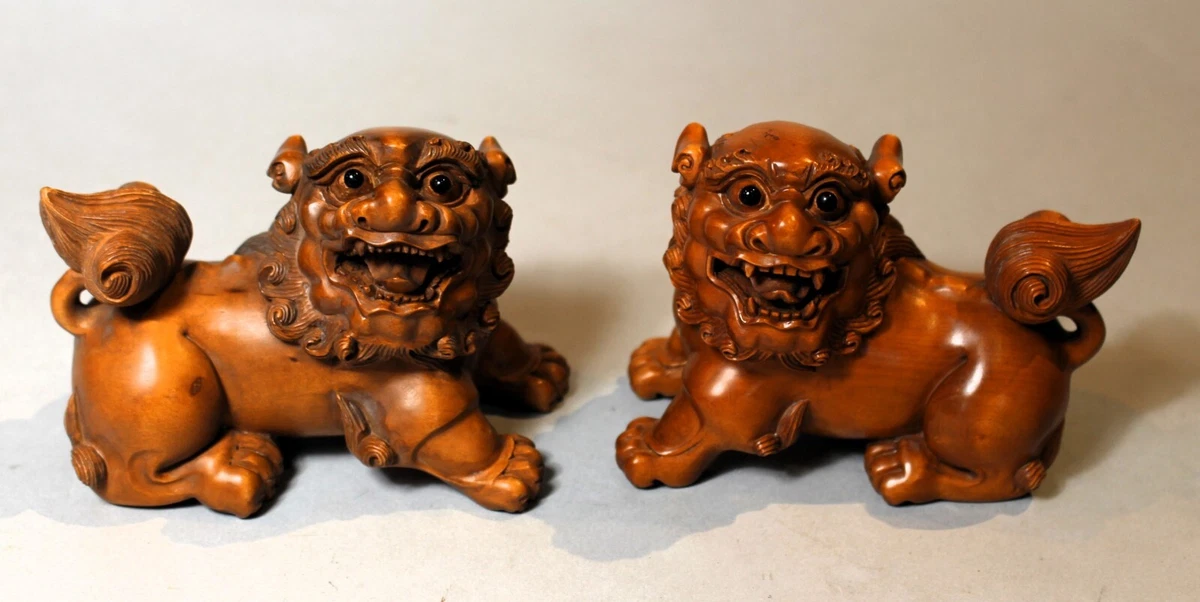 木制1900-1940 年日本雕像| eBay