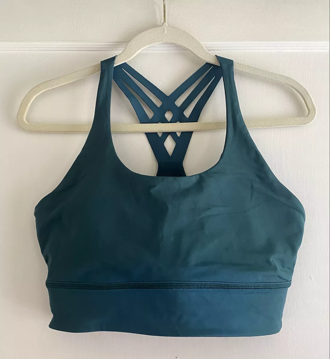 Lululemon Mind Over Miles Bra Jasper Green Size 10