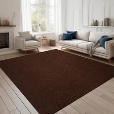 Area Rugs for Living Room or Bedroom, Brown Carpet Runner Rug Indoor Mat