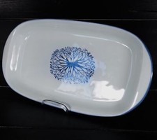 Desiree Denmark ceramica vischio piatto da portata dipinto a mano 39,5 x 21 cm #V6 