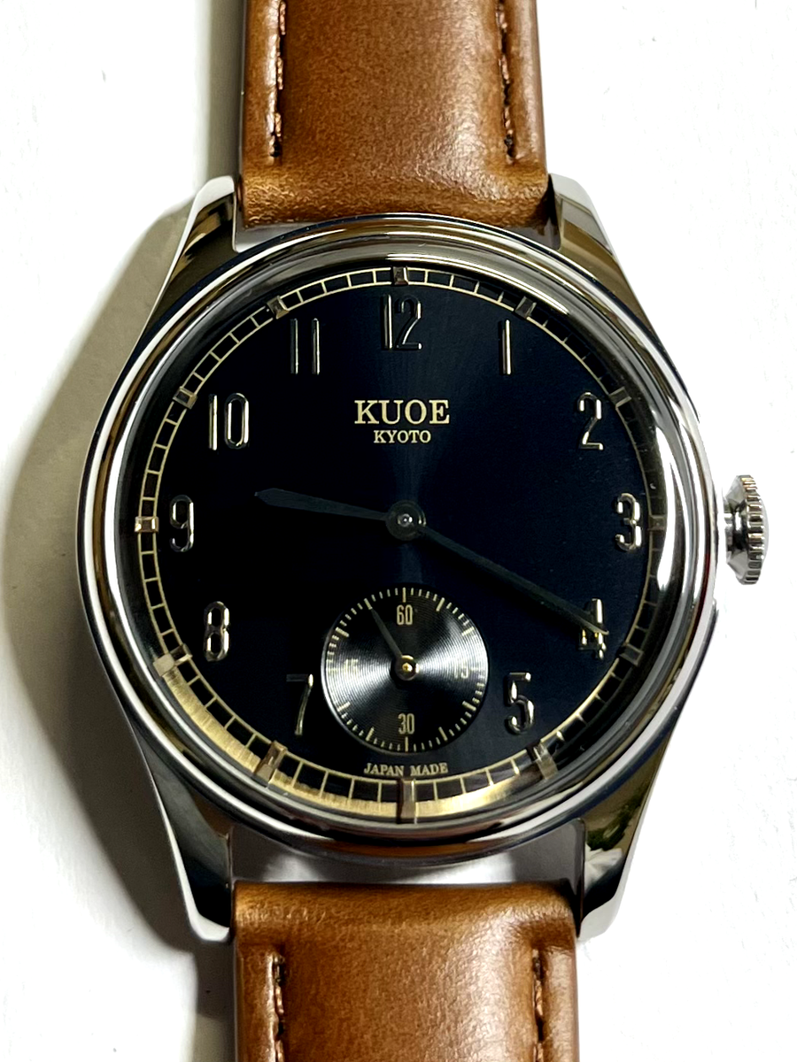 KUOE Watch Kyoto brand OLD SMITH 90-001 Black Dial 35mm Made in
