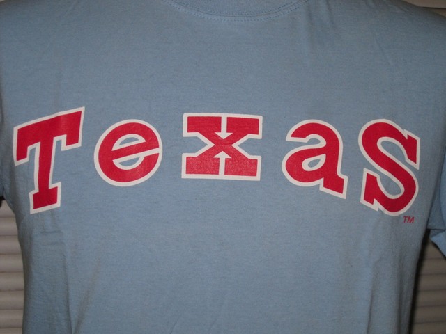 texas rangers powder blue t shirt