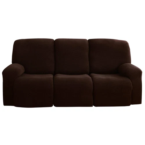 Elastischer Relaxsessel 3-Sitzer Sofa Bezug Jacquard Relaxsessel Schonbezüge - Bild 10 von 29