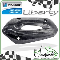 Piaggio Liberty 125 150 Iget Sport 4T 3V Hitzeschutz Auspuffschutz Schwarz Links