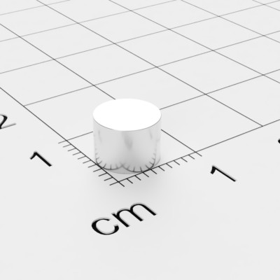20x Neodym Scheibenmagnet, 7x5 mm, vernickelt, Grade N45