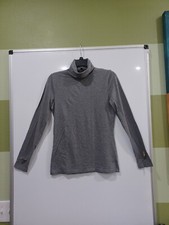 Anne Klein Women's Medium Heathered Grey Longsleeve Turtleneck